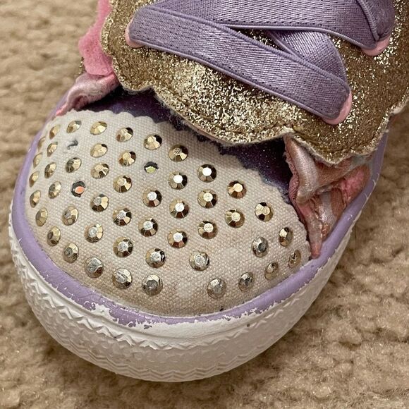 Skechers Twinkle Toes shoes. Girl Sz 10 - Picture 4 of 12